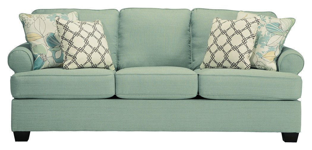 Ashley furniture discount green sofa