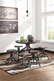 Ashley Furniture Signature Design - Odium Counter Height Dining Room Table and Bar Stools