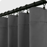 BGment Rod Pocket and Back Tab Grey Blackout Curtains for Bedroom