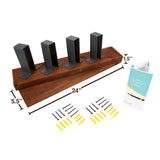 Craftsy Lyfe Rustic Floating Shelves Wooden Farmhouse Wall Mounted Shelf Industrial Reclaimed Natural Wood Decorative