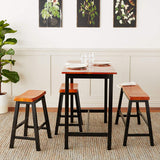 O&K FURNITURE 5-Piece Dining Room Table Set, Bar Pub Table Set