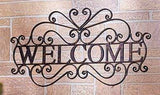 Ct Discount Store Welcome Wall Door Plaque Sign Decorative Metal Ornate