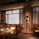 Decoluce Vintage Tripod Floor Lamp,Nautical Teatre Retro Spotlight,Industrial Decor