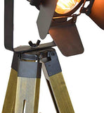 Decoluce Vintage Tripod Floor Lamp,Nautical Teatre Retro Spotlight,Industrial Decor