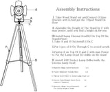 Decoluce Vintage Tripod Floor Lamp,Nautical Teatre Retro Spotlight,Industrial Decor