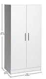 Elite 32" Storage Cabinet, White