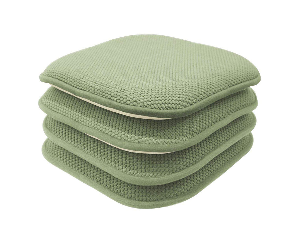 COLORIGHT Non Slip Memory Foam Chair Pads Chair Cushion, Set of 2