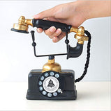 HoneyCare Large Creative Retro Decorative Phone Model, Vintage Rotary Telephone Decor Statue
