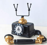 HoneyCare Large Creative Retro Decorative Phone Model, Vintage Rotary Telephone Decor Statue