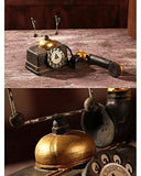 HoneyCare Large Creative Retro Decorative Phone Model, Vintage Rotary Telephone Decor Statue