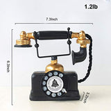 HoneyCare Large Creative Retro Decorative Phone Model, Vintage Rotary Telephone Decor Statue
