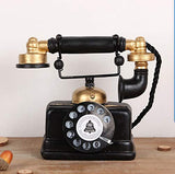HoneyCare Large Creative Retro Decorative Phone Model, Vintage Rotary Telephone Decor Statue