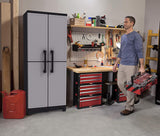 Keter Space Winner Grey, Garage Storage Cabinet with Doors and Shelves