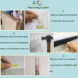 Kreative Arts Large Size 3 Panel Vintage World Map Canvas Wall Art