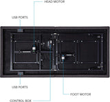 LUCID L300 Adjustable Bed Base - 5 Minute Assembly - Dual USB Charging Stations-4