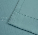 Miuco Blackout Curtains Room Darkening Curtains Textured Grommet Curtains