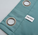 Miuco Blackout Curtains Room Darkening Curtains Textured Grommet Curtains