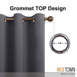 NICETOWN Patio Sliding Door Curtain - Wide Blackout Curtains