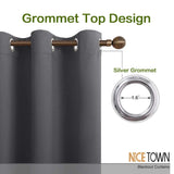 NICETOWN Thermal Insulated Grommet Blackout Curtains for Bedroom