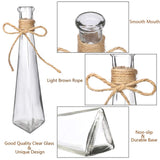 Nilos Glass Vases Set of 10, Clear Glass Flower Vase