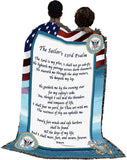 Pure Country Weavers | Navy Poem Woven Tapestry Throw Blanket