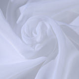 RHF Voile French Door Curtains-Set of 2 Panels, 40W by 72L Inches, Sheer White