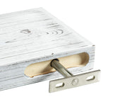 Rustic Farmhouse 3 Tier Floating Wood Shelf - Floating Wall Shelves (Set of 3)