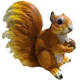 SHXH Garden Statue Ornaments Polyresin Cute Squirrel Indoor Outdoor Sculpture Ornaments Yard Art Figurines