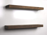 SOLID RUSTICS Handmade Rustic Wood Floating Wall Shelves