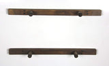 SOLID RUSTICS Handmade Rustic Wood Floating Wall Shelves