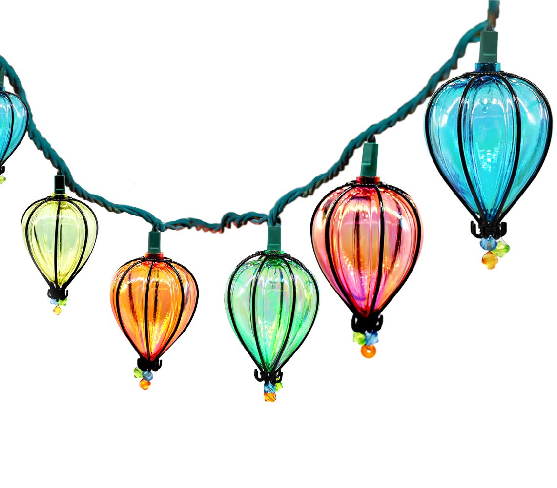 YIGUO 11FT String Lights with 10 Color Bulbs UL Listed Backyard