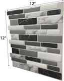Art3d Peel and Stick Wall Tile for Kitchen Backsplash, 12"x12", (10 Tiles)
