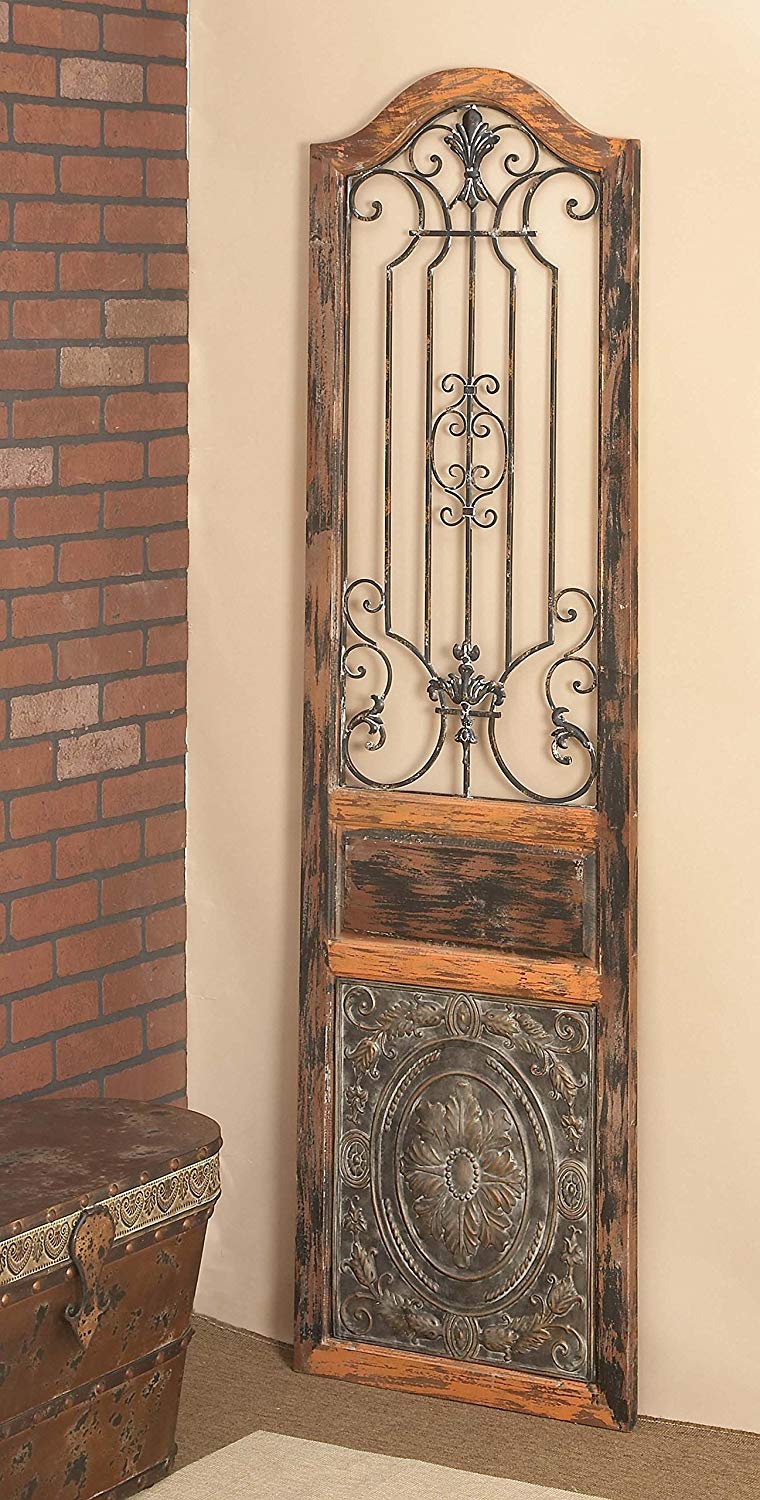 Deco 79 Rustic Arched Door-Inspired Wood and Metal Wall Decor – Pete's Home  Decor & Furnishings