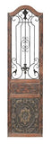 Deco 79 Rustic Arched Door-Inspired Wood and Metal Wall Decor