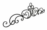 Distinctive Designs Antique Bronze Metal Elegant Scrolls Wall Pediment Set of 2