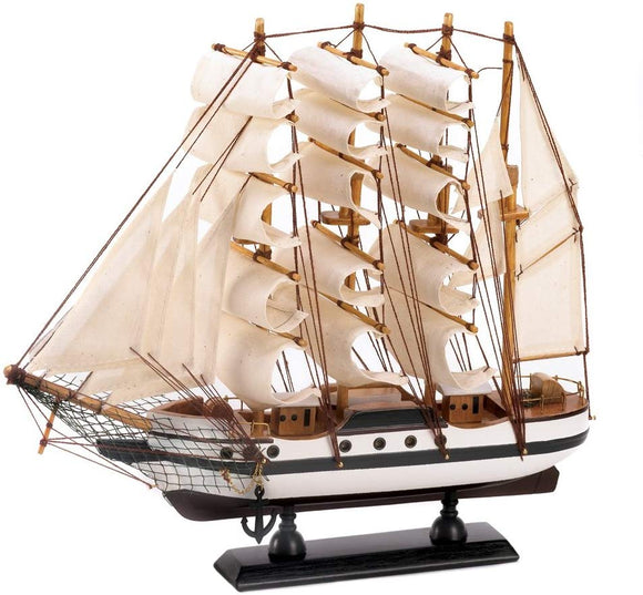 Gifts & Decor Passat Tall Ship Detailed Wooden Model Nautical Decor