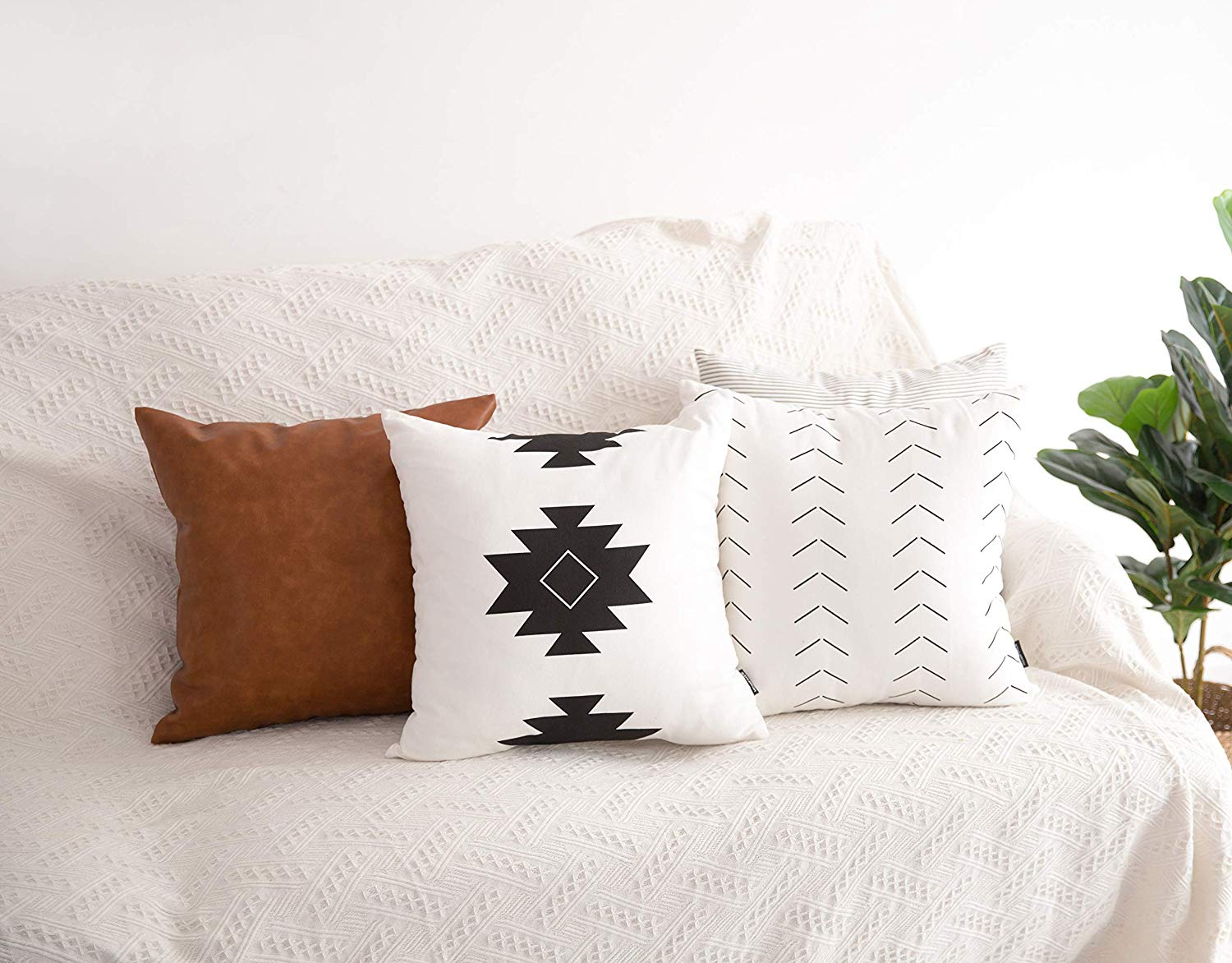 HOMFINER Decorative Throw Pillow Covers for Couch Set of 6 Pete s Home Decor Furnishings