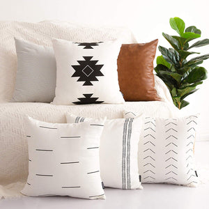 HOMFINER Decorative Throw Pillow Covers for Couch, Set of 6,