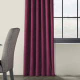 HPD Half Price Drapes VPCH-180104-108 Signature Blackout Velvet Curtain, 50 X 108, Cabernet