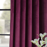 HPD Half Price Drapes VPCH-180104-108 Signature Blackout Velvet Curtain, 50 X 108, Cabernet