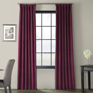 HPD Half Price Drapes VPCH-180104-108 Signature Blackout Velvet Curtain, 50 X 108, Cabernet