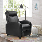 Homall Single Recliner Chair Padded Seat PU Leather Living Room Sofa Recliner Modern Recliner Seat Club Chair