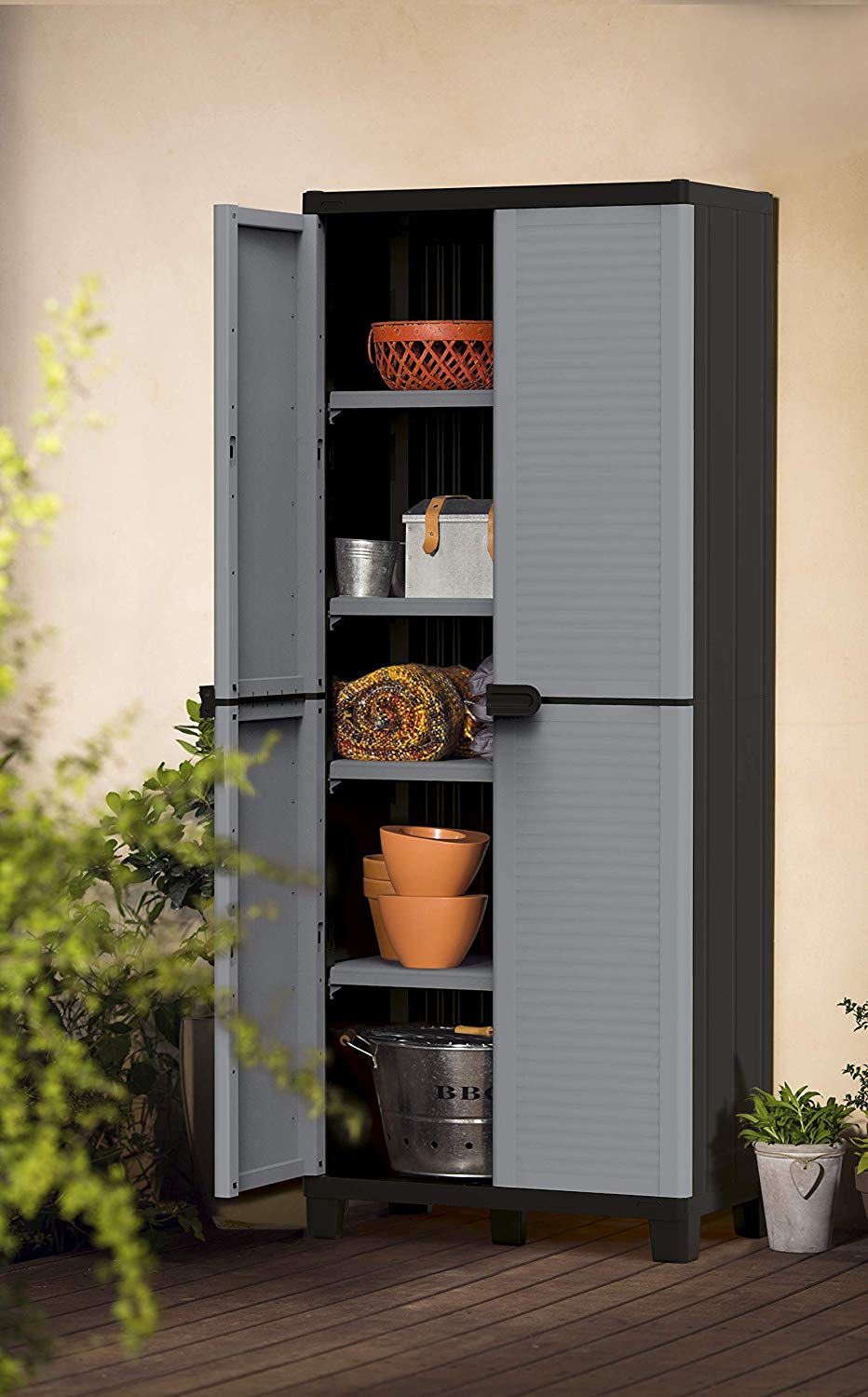 Keter 4 Shelf Winner Plastic Garage Storage Cabinet Buy 350x350