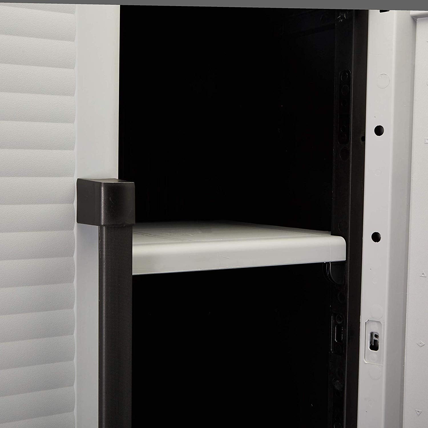 Keter Utility jumbo cabinet Plastic Freestanding Garage Cabinet in Gray  (34.5-in