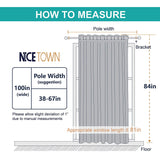 NICETOWN Patio Sliding Door Curtain - Wide Blackout Curtains