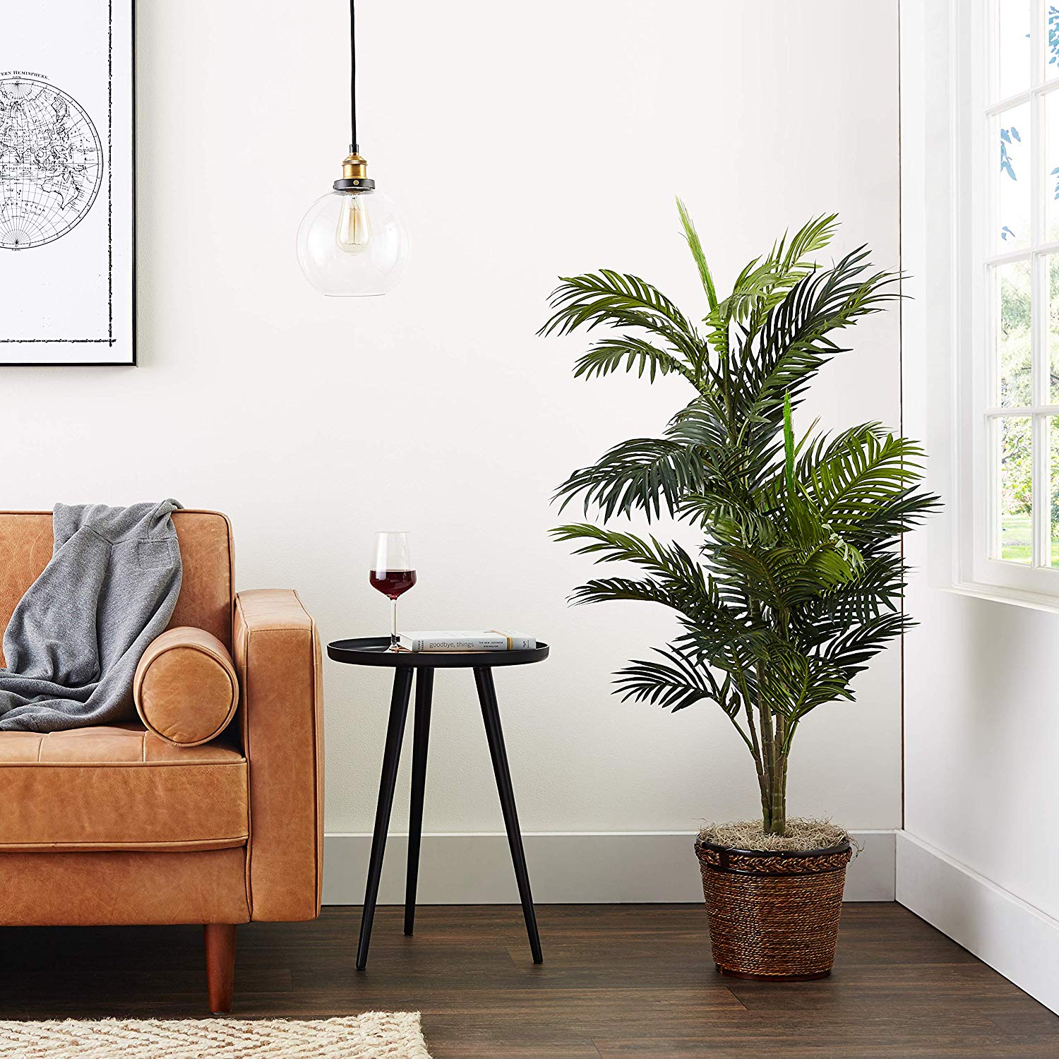 nearly natural areca palm silk tree Nearly Natural 5263-0308 56in. Areca Palm Silk Tree with Basket – Pete's  Home Decor & Furnishings