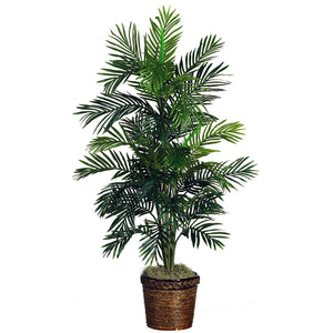 Nearly Natural 5263-0308 56in. Areca Palm Silk Tree with Basket