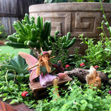 PRETMANNS Fairy Garden Fairy Accessories – Miniature Fairy Figurine & Furniture