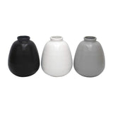 Ravenna Home Mid-Century Stoneware Vases, Set of 3