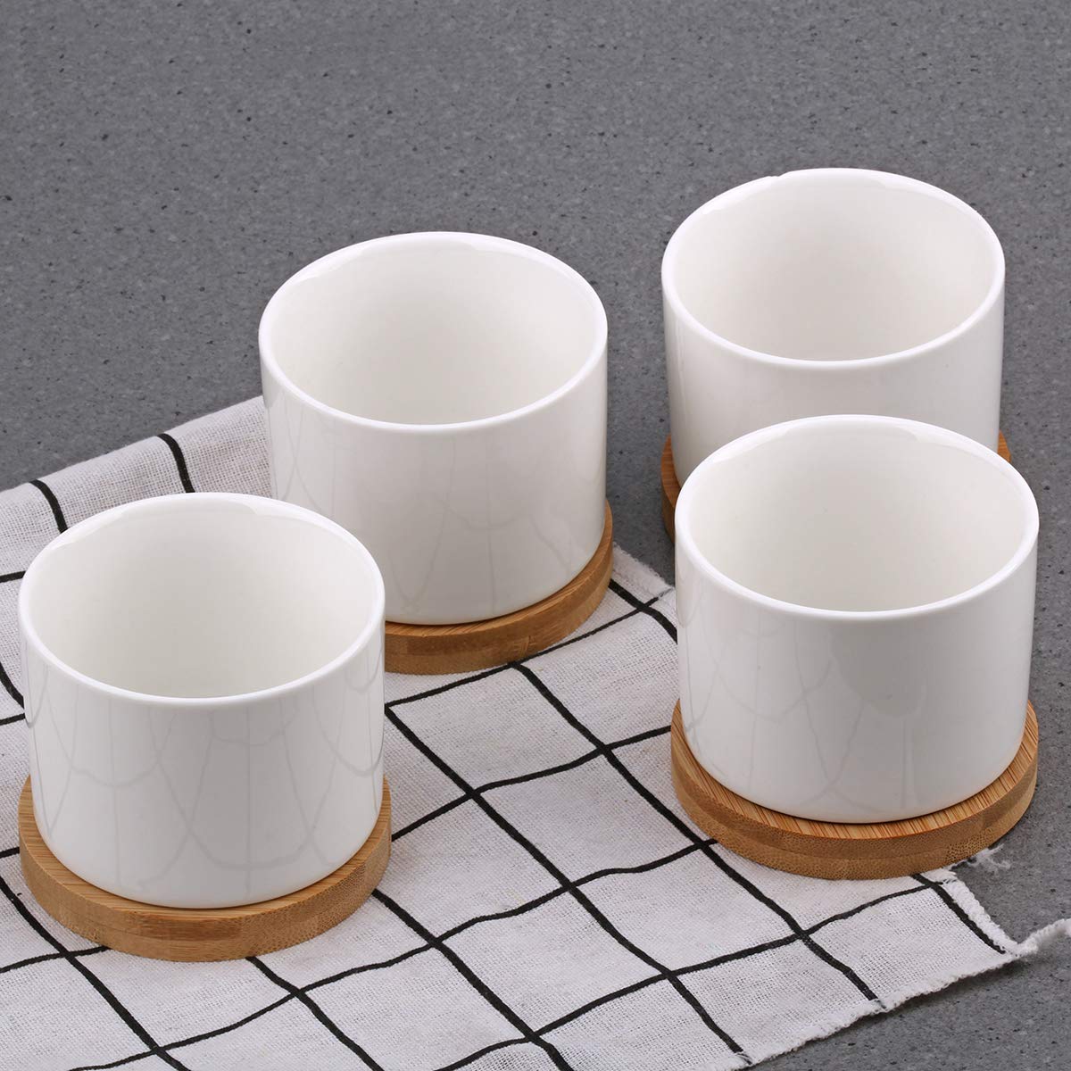 zoutog succulent pots Succulent Pots, ZOUTOG White Mini 3.15 inch Ceramic Flower Planter Pot – Pete's Home Decor & Furnishings
